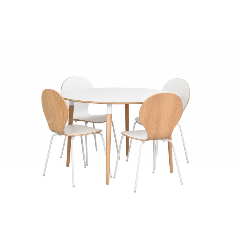 RO Fusio Dining Table Round 4 Oak